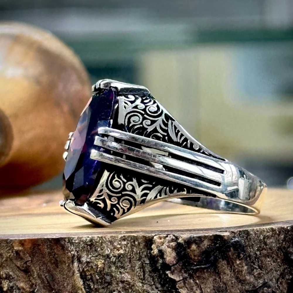 Beautiful Amethyst Silver Ring